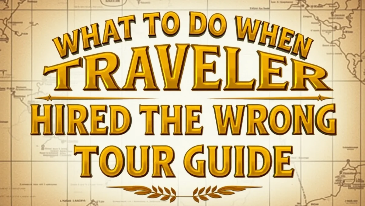 The Traveler Hired the Wrong Tour Guide