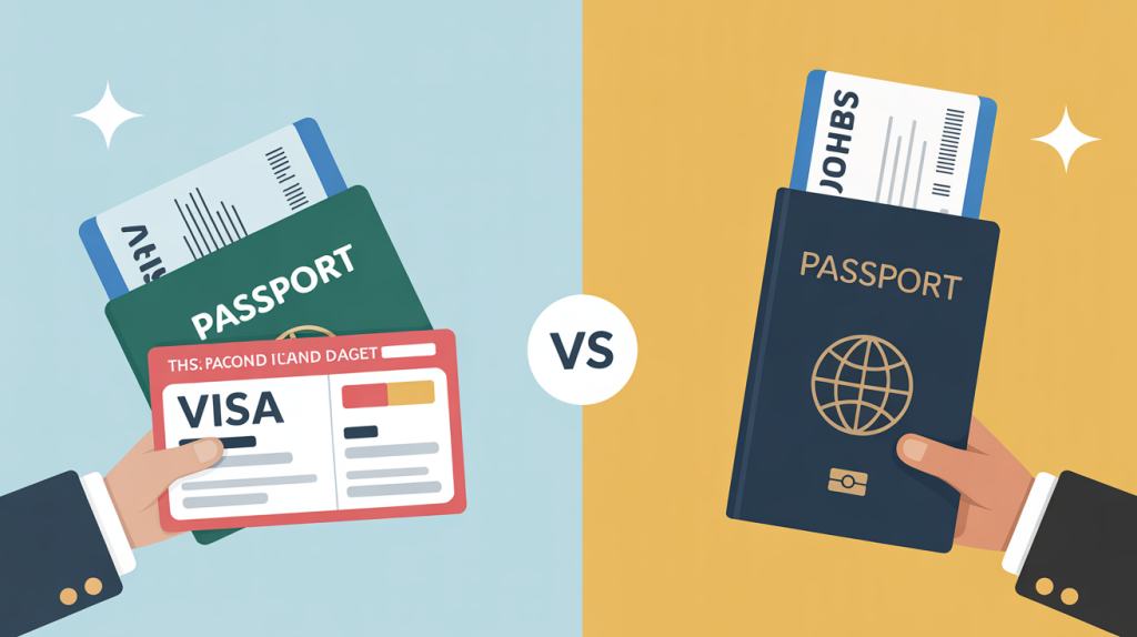difference between visa and passport 1 difference between visa and passport