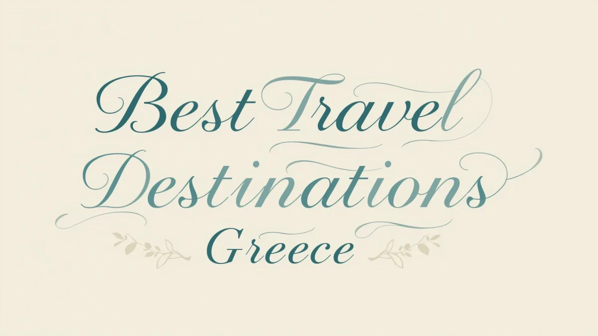 Best Travel Destinations Greece – Discover the Beauty of the Mediterranean