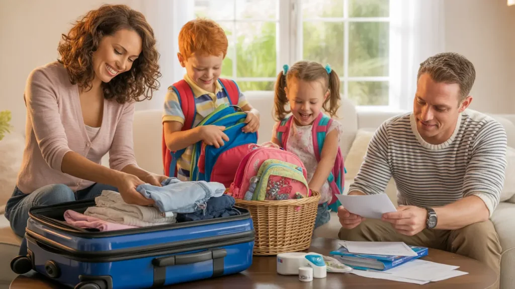 Family Trip packing
