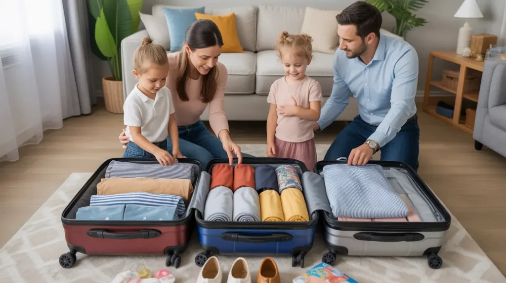 Family Trip packing