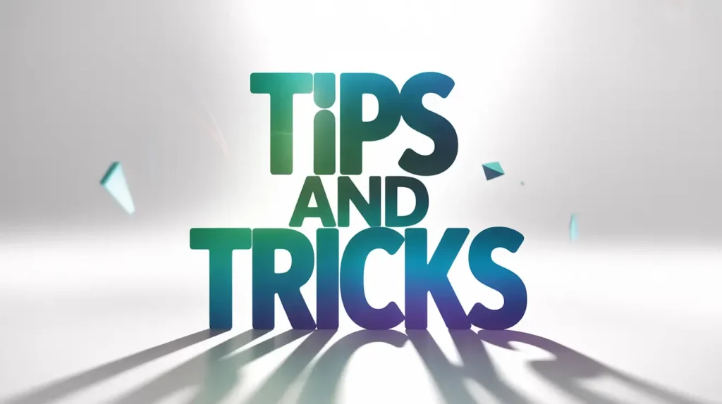 tips and tricks 1 tips and tricks
